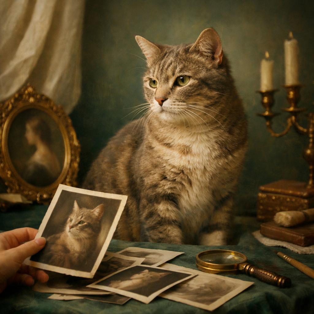 Gato de pelo corto observado de cerca para elegir una foto de retrato personalizado